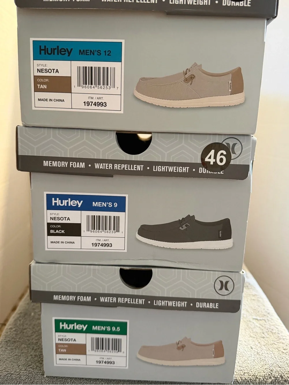 NWT Textile Size 9.5M Hurley Nesota Sneakers